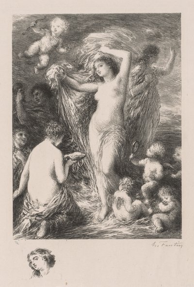 Venus Anadyomene, 1898. tekijältä Ignace Henri Jean Fantin Latour