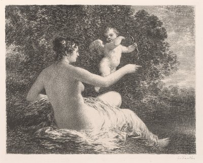Venus ja Cupid, 1896. tekijältä Ignace Henri Jean Fantin Latour