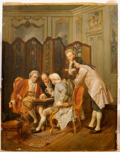 Backgammon Players, 1866 tekijältä Ignacio Leon y Escosura