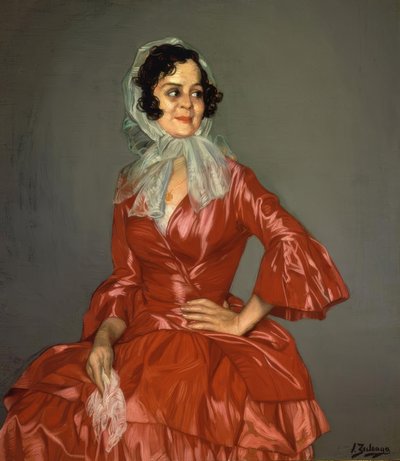 ANGUSTIAS DE ROJO – 1939 – O/L – 117X101 CM tekijältä Ignacio Zuloaga y Zabaleta