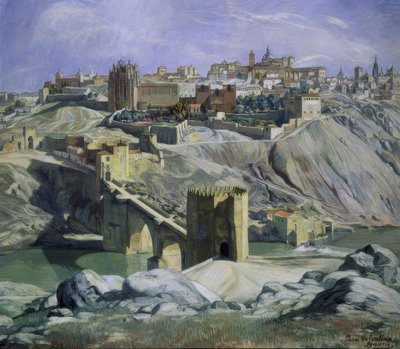 PAISAJE CLARO DE TOLEDO - 1932 - O/L - 88X101 CM tekijältä Ignacio Zuloaga y Zabaleta