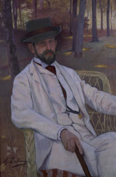 MARQUES DE VILLAMARCIELIN MUOTOKUVA - CINCO 1892 - O / L - 91X61 CM tekijältä Ignacio Zuloaga y Zabaleta
