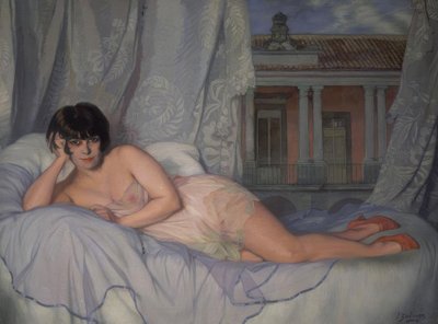 LADY OF ESCARDO - 1927 - O / L - 124X163 CM tekijältä Ignacio Zuloaga y Zabaleta