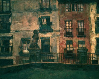 Segovia: 1917 , Öljy kankaalle, 107 × 120 cm, AS00823 tekijältä Ignacio Zuloaga y Zabaleta