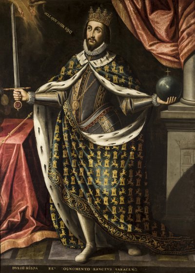 Kuningas Ferdinand pyhä Ries, Ignatius of (n. 1612-1661), n. 1655-1665. öljy kankaalle tekijältä Ignacio de Ries