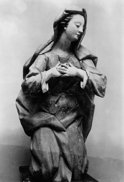Polvistuva Mary (terrakotta) tekijältä Ignaz 1725 75 Gunther