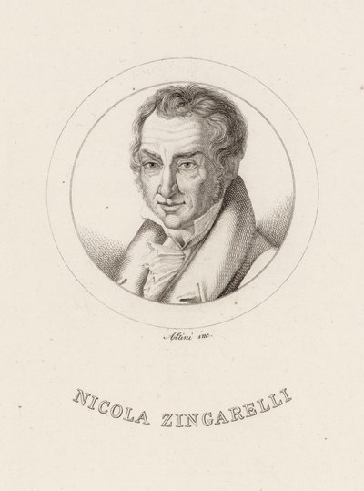 Muotokuva säveltäjä Nicola Antonio Zingarellista 1752-1837. tekijältä Ignazio Altini
