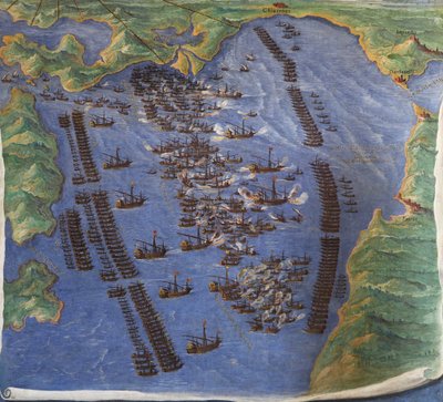 Lepanton taistelu, 1571 tekijältä Ignazio Danti