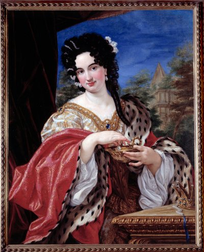 Porträt einer Dame im Cleopatra-Kostüm von Il  Baciccio