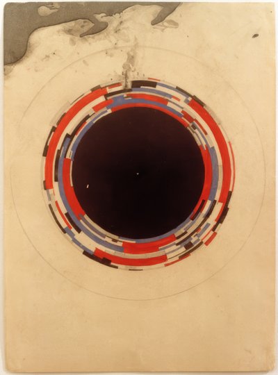 Suprematistisen maalauksen suunnittelu posliinia varten tekijältä Ilja Grigorjewitsch  Tschaschnik