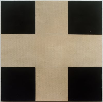 Valkoinen risti mustalla pohjalla tekijältä Ilja Grigorjewitsch  Tschaschnik