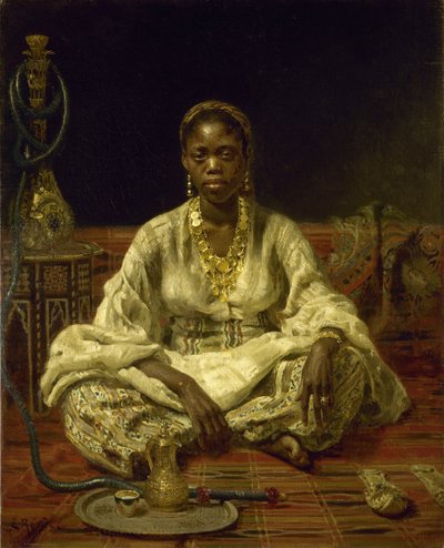 Musta nainen, 1875-1876. tekijältä Ilya Efimovich Repin