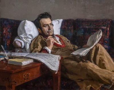 MIKHAIL GLINKA SÄVETTÄVÄ OOPERA "RUSSLAN JA LUDMILA" tekijältä Ilya Efimovich Repin