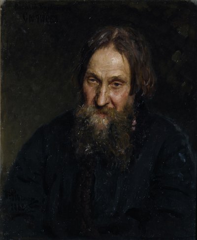 Vasili Kirillovich Syutaevin muotokuva 1819-1892, 1882 tekijältä Ilya Efimovich Repin