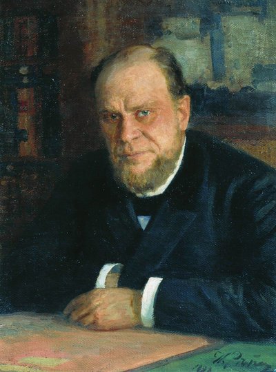 Lakimies ja kirjailija Anatoli Fjodorovitš Konin muotokuva 1844-1927, 1898 tekijältä Ilya Efimovich Repin