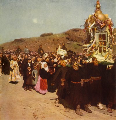 "Procession in the Kursk Gubernia", 1880-1883, tekijältä Ilya Efimovich Repin
