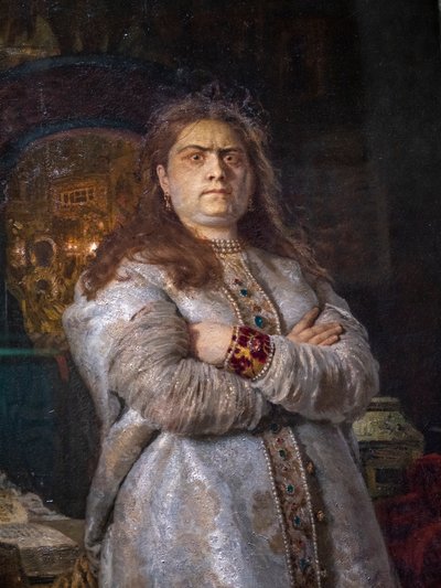 TSAREVNA SOFIA ALEXEIEVNA NOVODEVICHYN LUOSTARESSA tekijältä Ilya Efimovich Repin