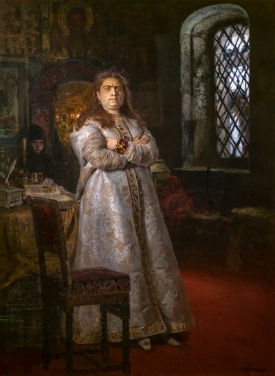 TSAREVNA SOFIA ALEXEIEVNA NOVODEVICHYN LUOSTARESSA tekijältä Ilya Efimovich Repin