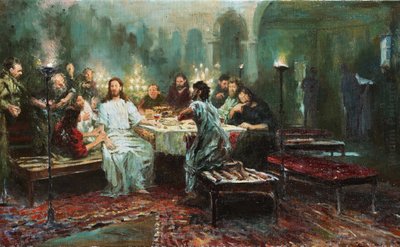 Repinin viimeinen ehtoollinen, Ilja Jefimovitš (1844-1930) tekijältä Ilya Efimovich Repin