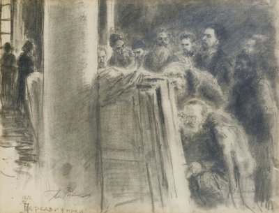 Peredvizhniki-ryhmä tekijältä Ilya Efimovich Repin