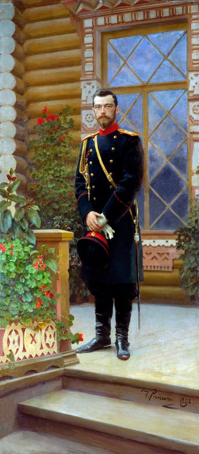 Venäjän tsaari Nikolai II, 1896. tekijältä Ilya Efimovich Repin