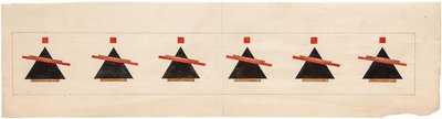 Luonnos suprematistiselle kokoonpanolle, 1922 tekijältä Ilya Grigorevich Chashnik