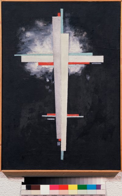 Suprematismi - Suprematismi - Ilja Grigorjevitš Chashnikin (Ilia Tchachnik) maalaus (1902-1929), öljy kankaalle tekijältä Ilya Grigorevich Chashnik
