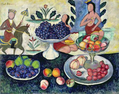 Hedelmien asetelma, 1913 tekijältä Ilya Ivanovich Mashkov