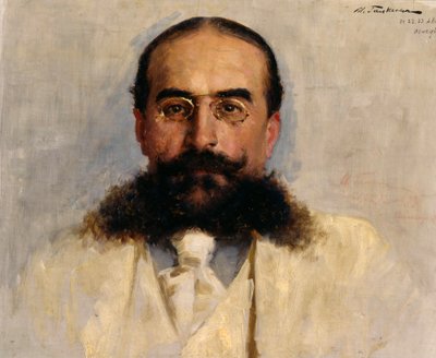 Vladimir I. Nemirovich-Danchenkon muotokuva 1858-1943, 1899. tekijältä Ilya Savvich Galkin