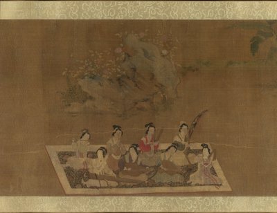 Lady Su Hui ja hänen säepalapelinsä, 1500-luku. tekijältä In the style of Qiu Ying