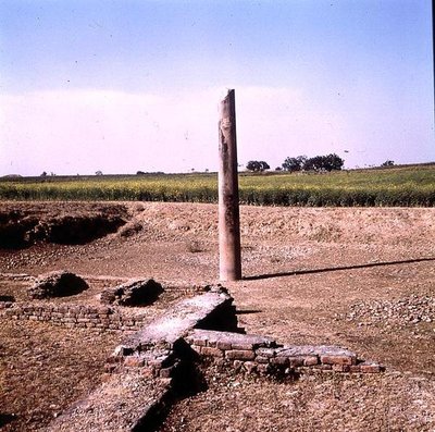 Keisari Ashokan (n. 264-223 eKr.) Mauryanin pilari (kuva) (katso myös 162926) tekijältä Indian