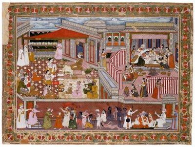 Syntymä palatsissa, 1760-1770 tekijältä Indian Art
