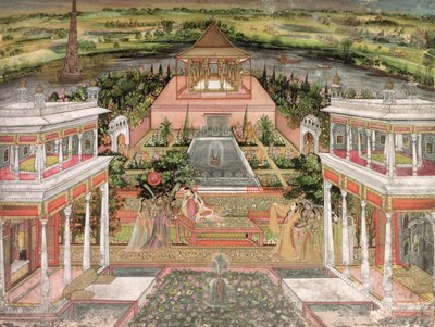 Mughal-prinsessa puutarhassaan tekijältä Indian School