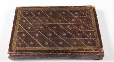 Mughal-dynastian sukututkimusalbumi, 1855 (nahkaa kultaisilla yksityiskohdilla) tekijältä Indian School