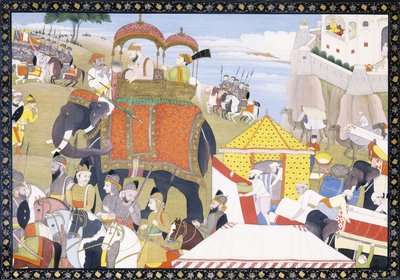 Kuvitus Hamir Hathista 1800-luvun alussa tekijältä Indian School
