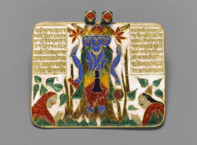 Brahma-riipus, 1700-luvun loppu (sampleve-emali kullalla) (katso myös kääntöpuoli 267520) tekijältä Indian School