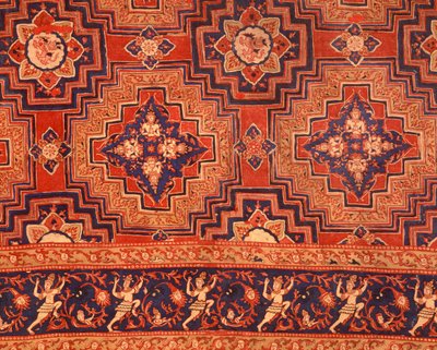 Ayuttaya-ajan kangas thaimaalaisella kuviolla (painettu puuvilla) tekijältä Indian School