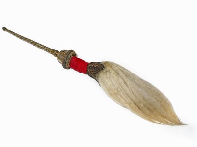 Fly vispilä Bahadur Shahin palatsista Delhistä, noin 1857 tekijältä Indian School