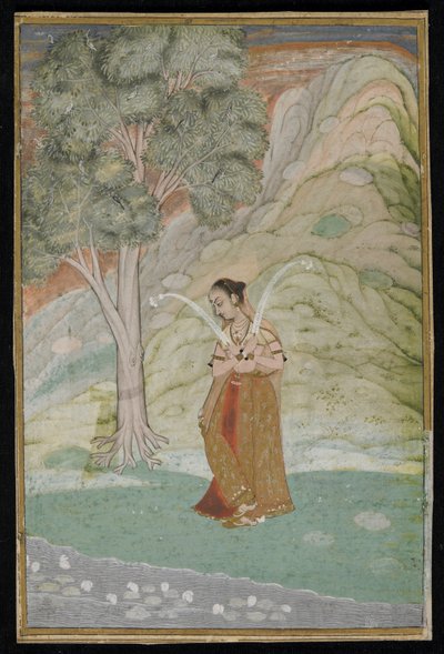 Gauri Ragini, Käsikirjoitusfolio, 1700-luvun loppu tekijältä Indian School