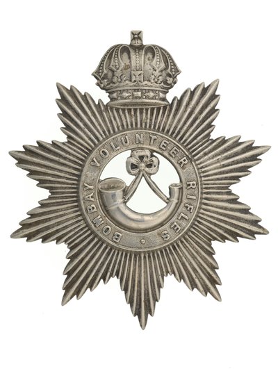 Kypärämerkki, Bombay Volunteer Rifles, 1877-1901 tekijältä Indian School