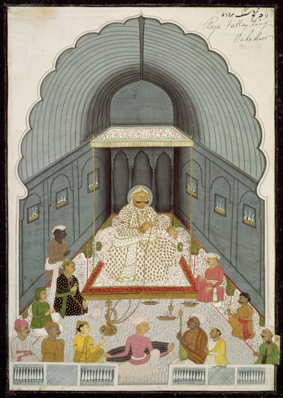 Sisään. 70.4 Fateh Singhs (1769-1818) musiikkijuhlat, n. 1770-80 tekijältä Indian School