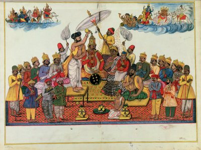 Indra, jumalten kuningas, on voideltu somalla tekijältä Indian School