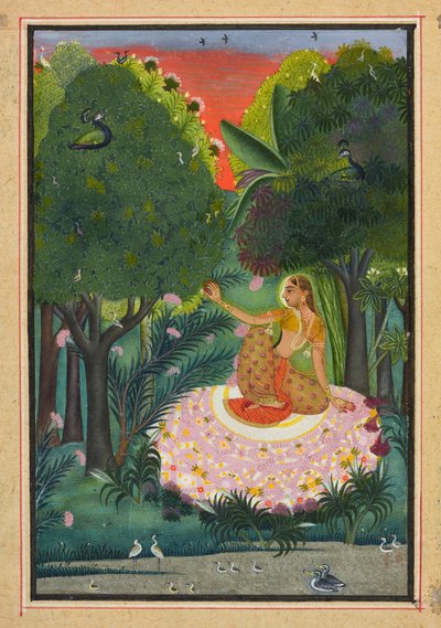 Lipasto Ragini, Folio "Ragmalassa", s.1770-1775 tekijältä Indian School