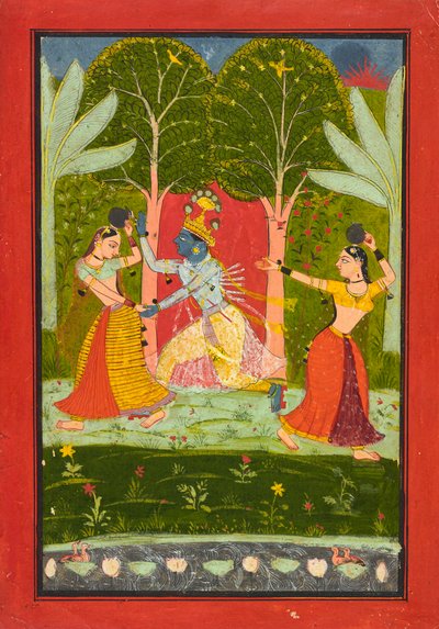 Krishna perii veron gopeilta, noin 1660 tekijältä Indian School