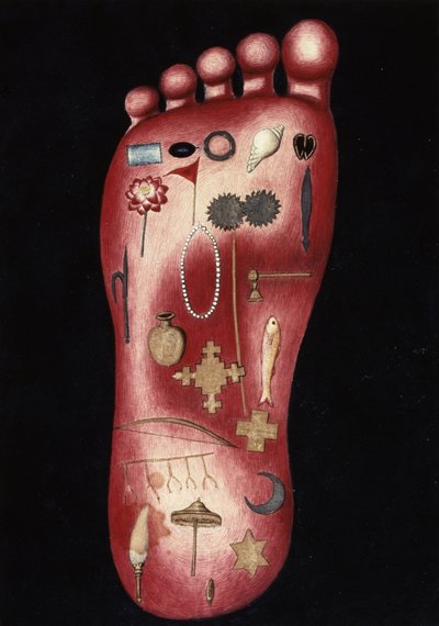 MSS EUR C 116/1 f.193r Raman jalka hindu-eeposesta "Adhyatma Ramayana" tekijältä Indian School