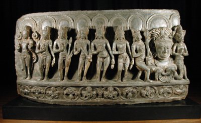 Navagraha, n. 950-1000 (kivi) (874861:n yksityiskohta) tekijältä Indian School