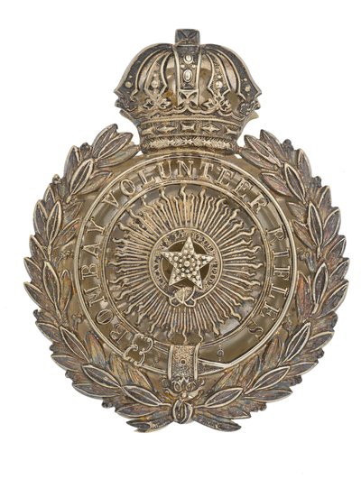 Pussihihnalevy, Bombay Volunteer Rifles, 1877-1901 tekijältä Indian School