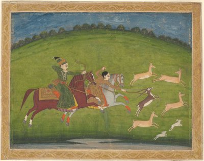 Prinssi ja prinsessa metsästämässä mustasorsia tekijältä Indian School