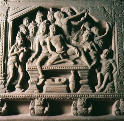 Mandhatan kukistuminen, Mathurasta, Uttar Pradeshista, Kusana-dynastiasta tekijältä Indian School