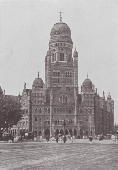 Bombay / Mumbai: Kunnantoimisto (s/w-kuva) tekijältä Indian photographer